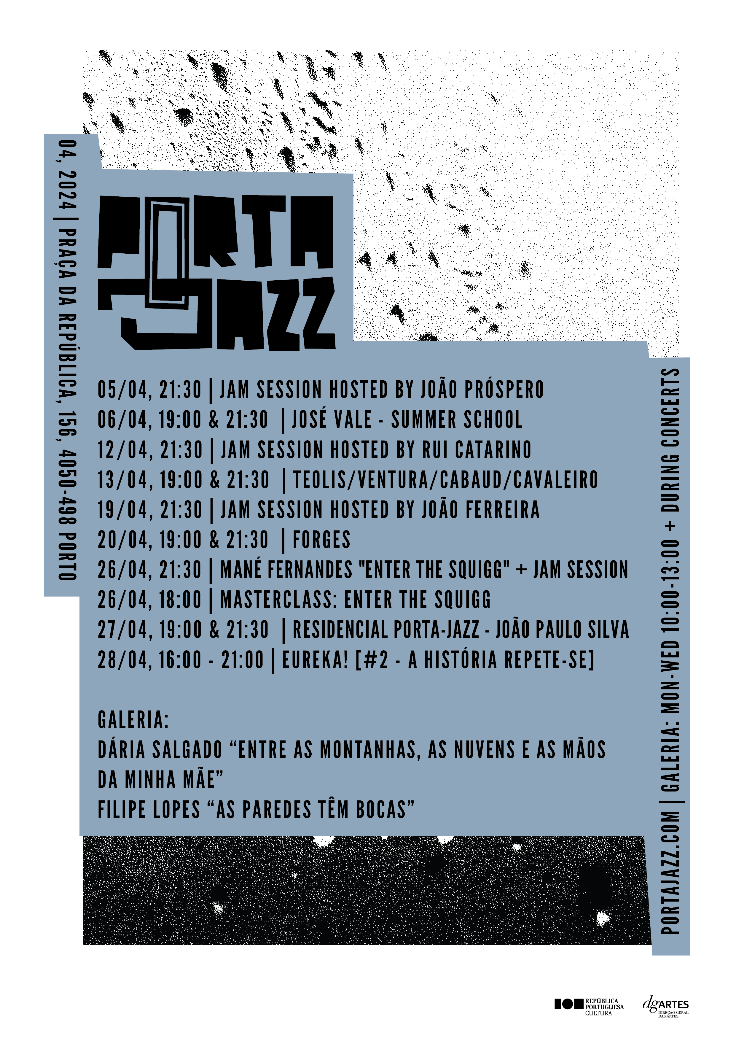Cartaz Abril 2024 Espaço Porta-Jazz